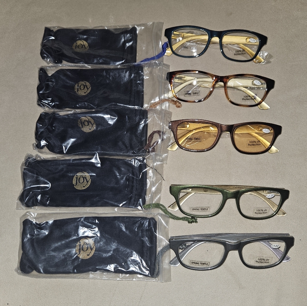 Joy Mangano Reading Glasses Set with Cases